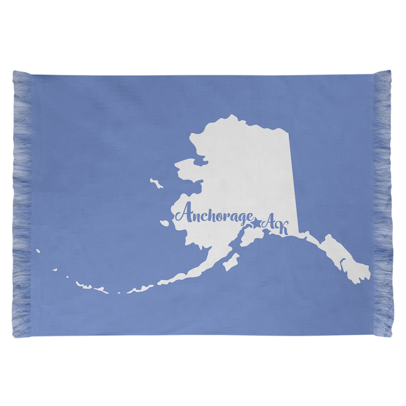 Tapis de la zone bleu alaska ancrage