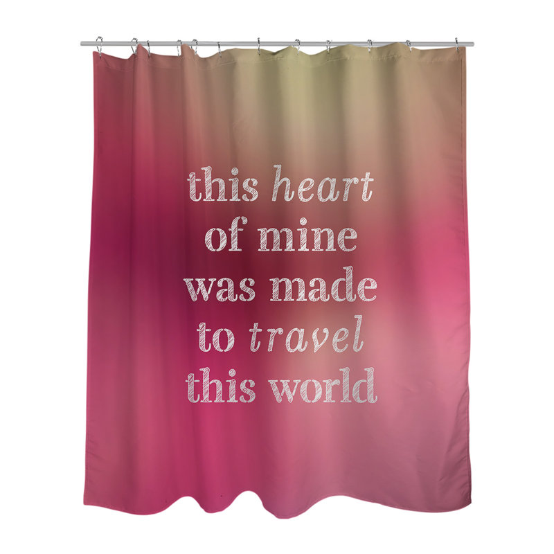 Shower Curtain with Liner Included, Pink Glow