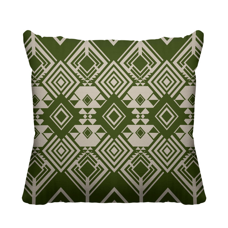 Housse et insert de coussin extérieur d'extérieur, L 15 po x H 15 po, Forêt