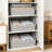 Trapezoid Closet Shelf Organizer, Large Fabric Storage Bins for Shelves, Cube Storage Baskets for Clothes, Books, Blankets, Reinforced Non-Woven Fabric, 3 Pack-927806756-927806754