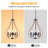 5-light Dimmable Iron Chandelier