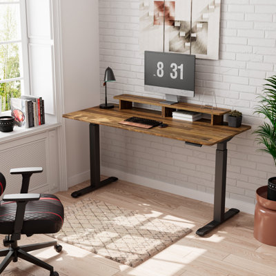 Salzer 160cm W Height Adjustable Rectangular Standing Desk