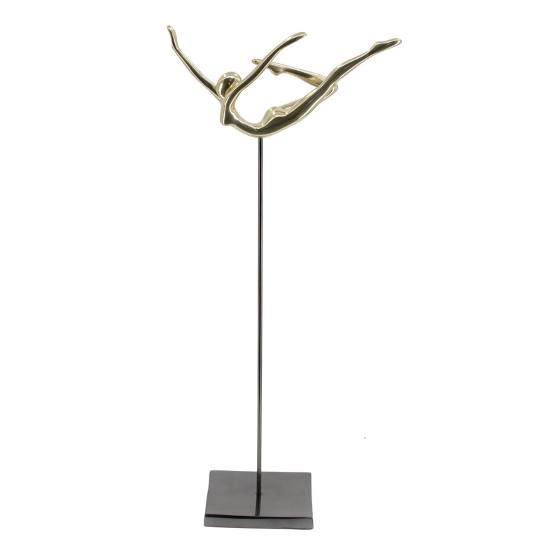 Objet décoratif Aderita, H 24,4 po x l 5,1 po x P 9,8 po