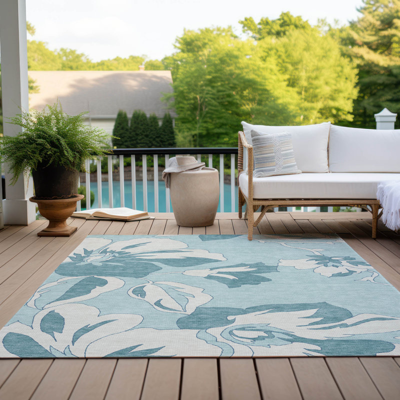  Tapis d'extérieur antidérapant Malchow, Rectangle 9' x 12'