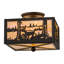 Rustic Lodge 2 - Light Flush Mount