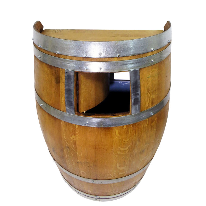 Poubelle à découpage à plateau coulissant 15 gallons split wine