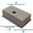 30" Undermount Kitchen Sink - 30*19*9 Inch Kitchen Sink Undermount Single Bowl 16 Gauge Stainless Steel Ledge Workstation Kitchen Sinks