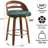 Mahtab Upholstered Swivel Bar Stools-674951276-674951267