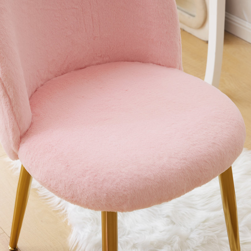 Winao 21.26'' W Make-Up Chair, Pink