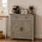 Farmhouse Barn Door Storage Cabinet With Drawer-128586192