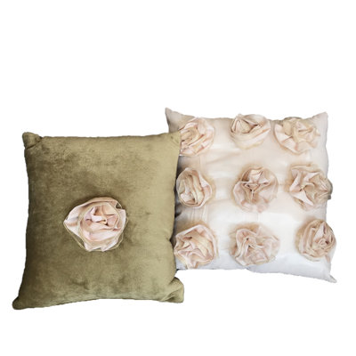 Lollipops and Roses Square Pillow Cover and Insert
