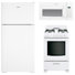 Hotpoint 3 Piece Kitchen Appliance Package with Top Freezer Refrigerator Gas Freestanding Over-the-Range