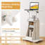 Chariot de bureau mobile pour ordinateur portable 2 pièces Gymax