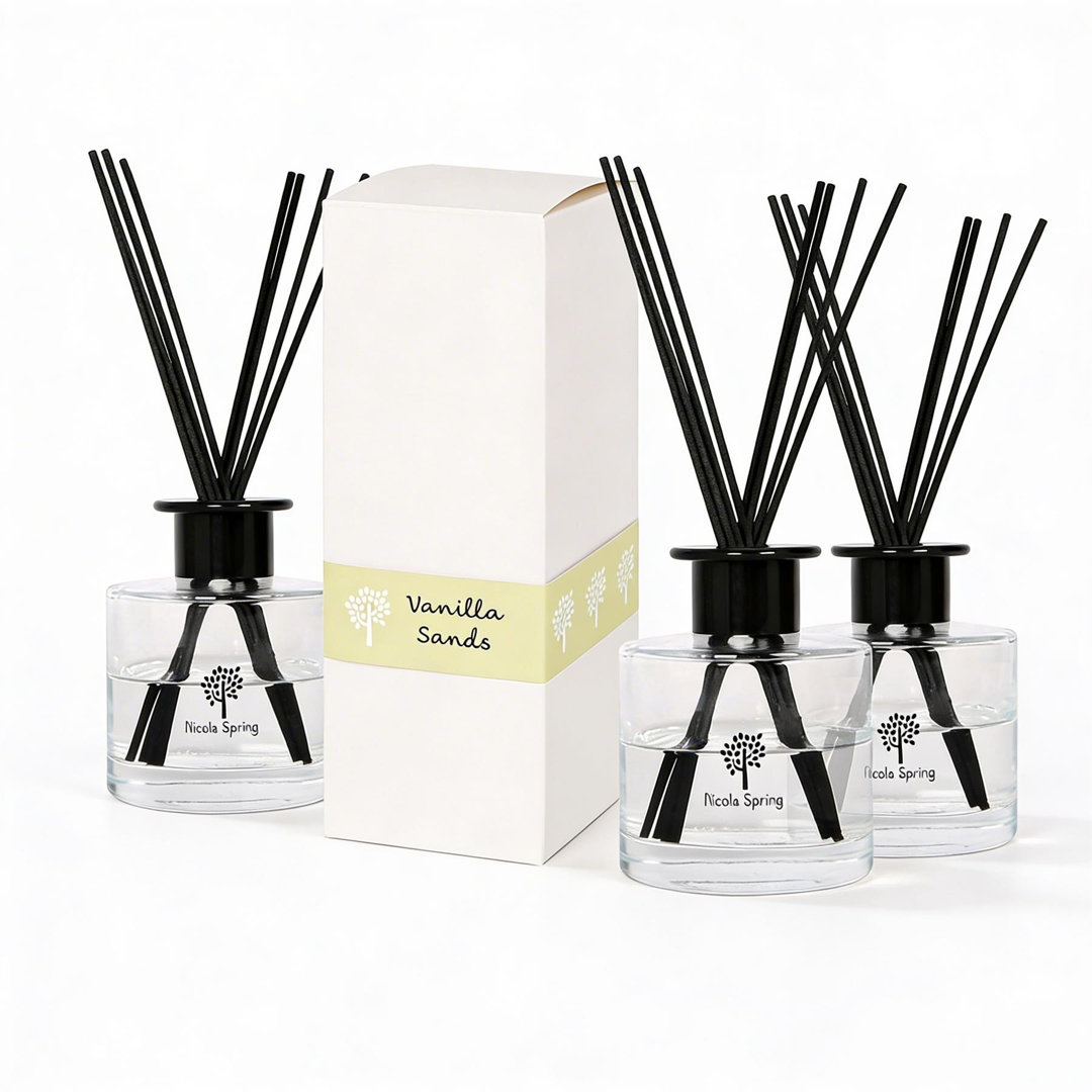 Nicola Spring Scented Glass Reed Diffusers - 200ml - Pack of 3
