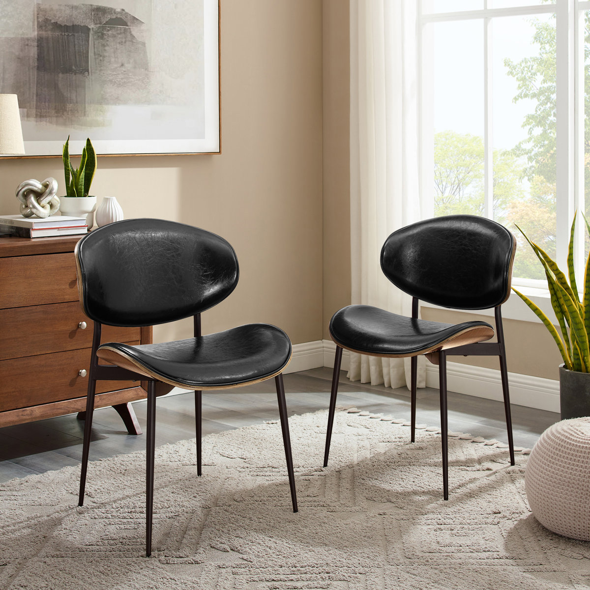 Schrader Upholstered Side Dining Chair (Set of 2)