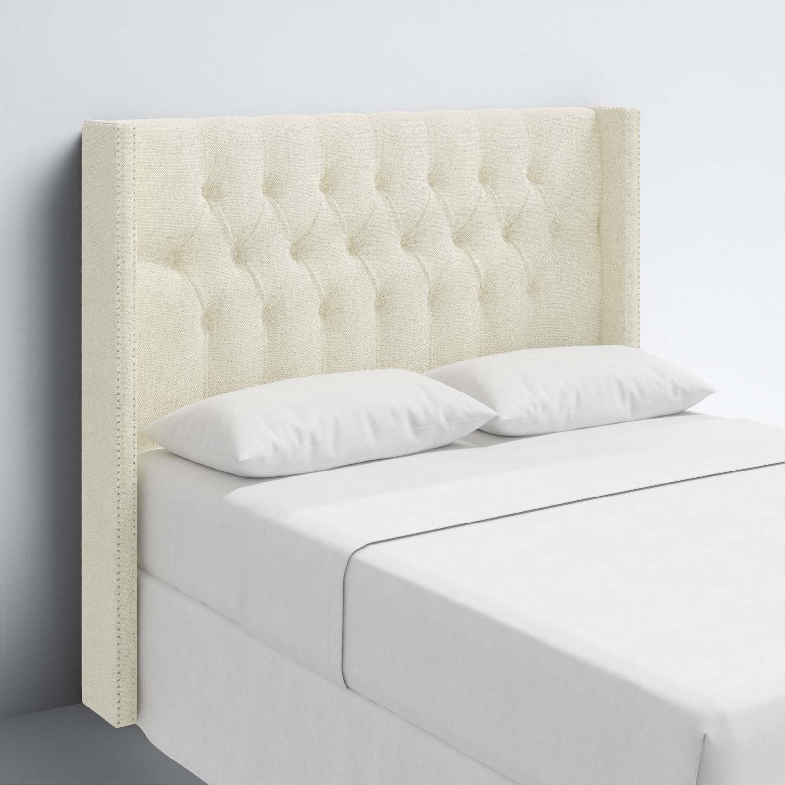 Knighten Upholstered Headboard, Full, Milsap Canvas Sustain® Tweed