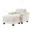 Ensemble de chaise longue surdimensionnée avec repose-pieds avec rangement-91565468