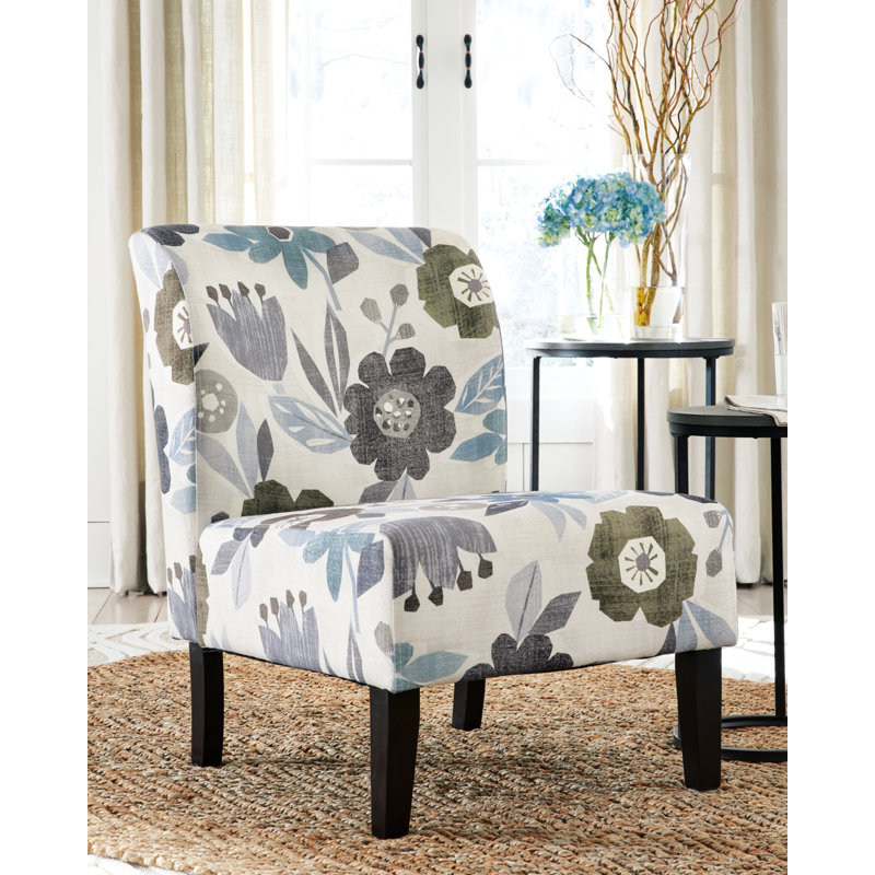 Fauteuil de chambre de 27,75 po Peabody, Beige/bleu