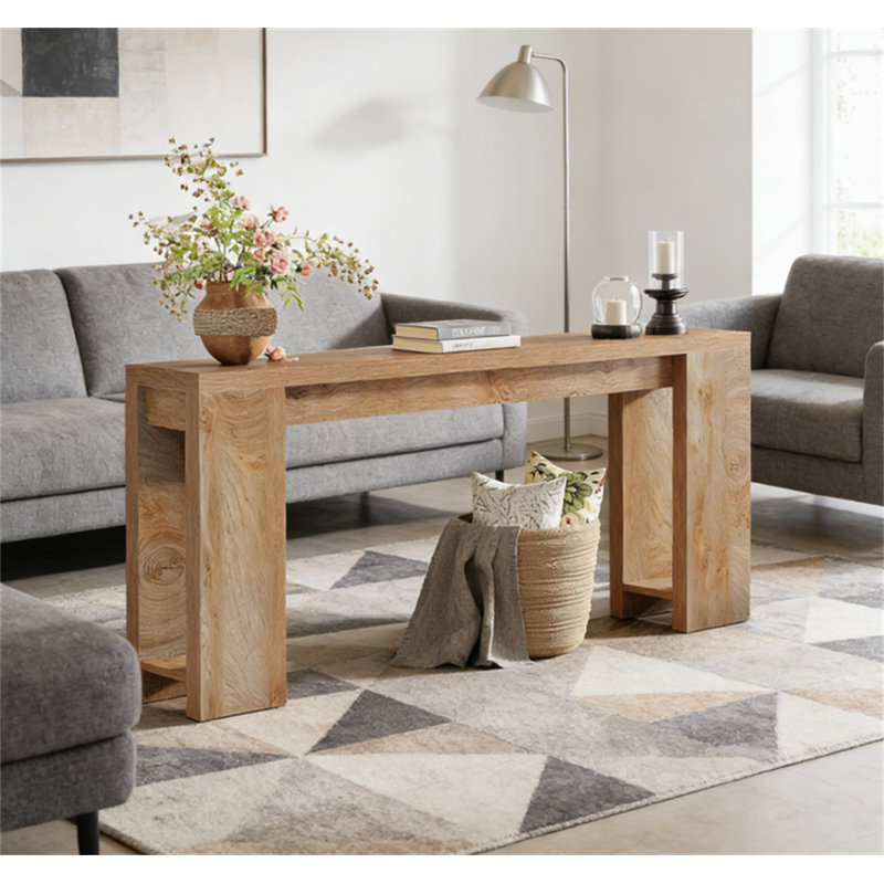 Wood Console Table