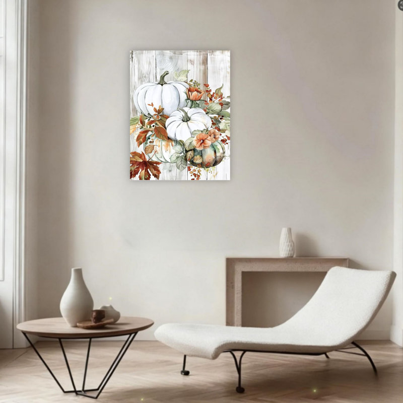Art mural 24 po x 36 po Rustic White