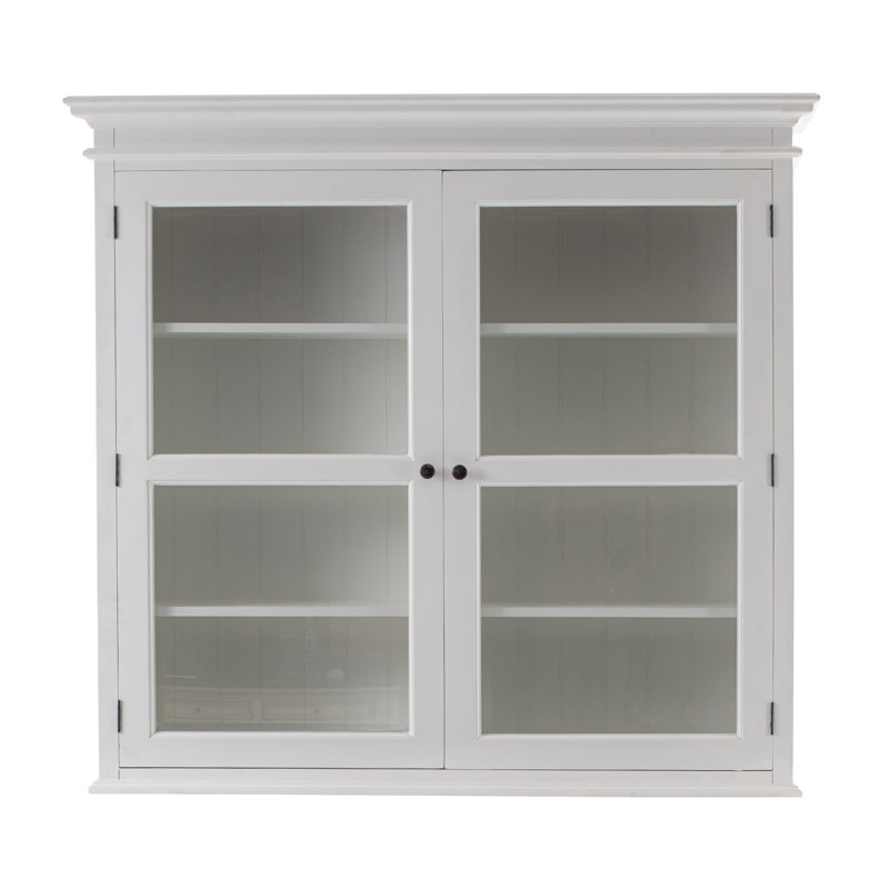 Halifax Jakeira Glass Display Hutch Unit Top 53.15" H x 57.09" W