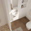 Meuble-lavabo à fermeture en douceur avec lavabo, 16 pouces pour petite salle de bain-604413512-604413515