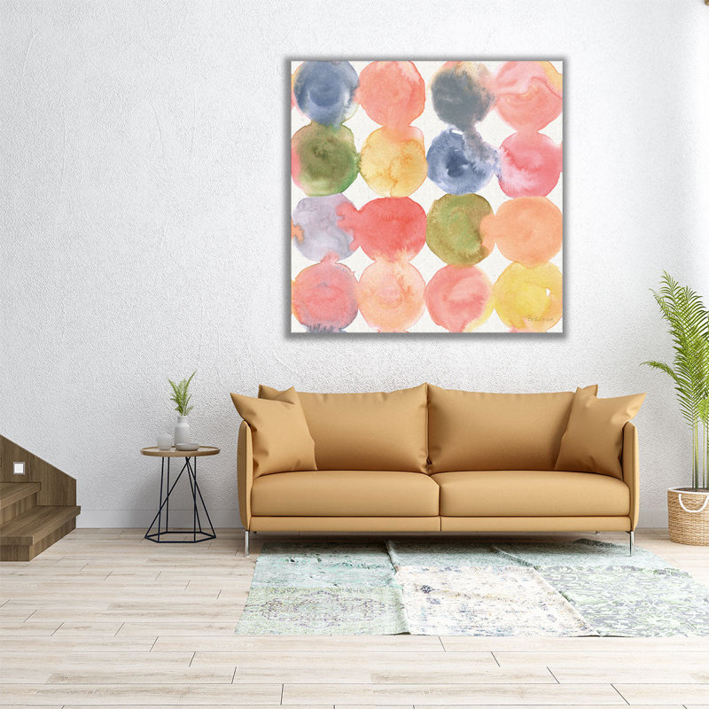 Floral Focus Pattern VIII - Canvas Print Wall Art, 24" H x 24" W
