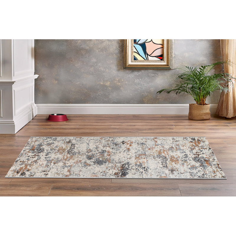 COUTURE 2.2X7.7 52023-6616 IVORY/COPPER, Runner 2'2" x 7'7"