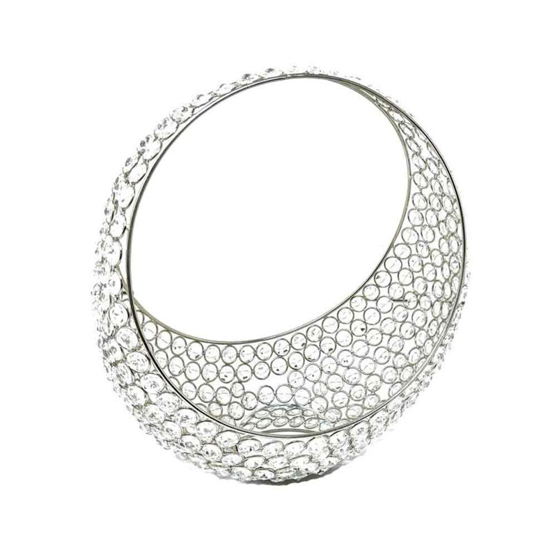 Panier en argent SM, H 13 po x l 11 po x P 6 po