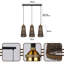Macek 3 - Light Brown Kitchen Island Pendant