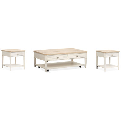 Giordano Lift Top Storage Cocktail Table With 2 End Table