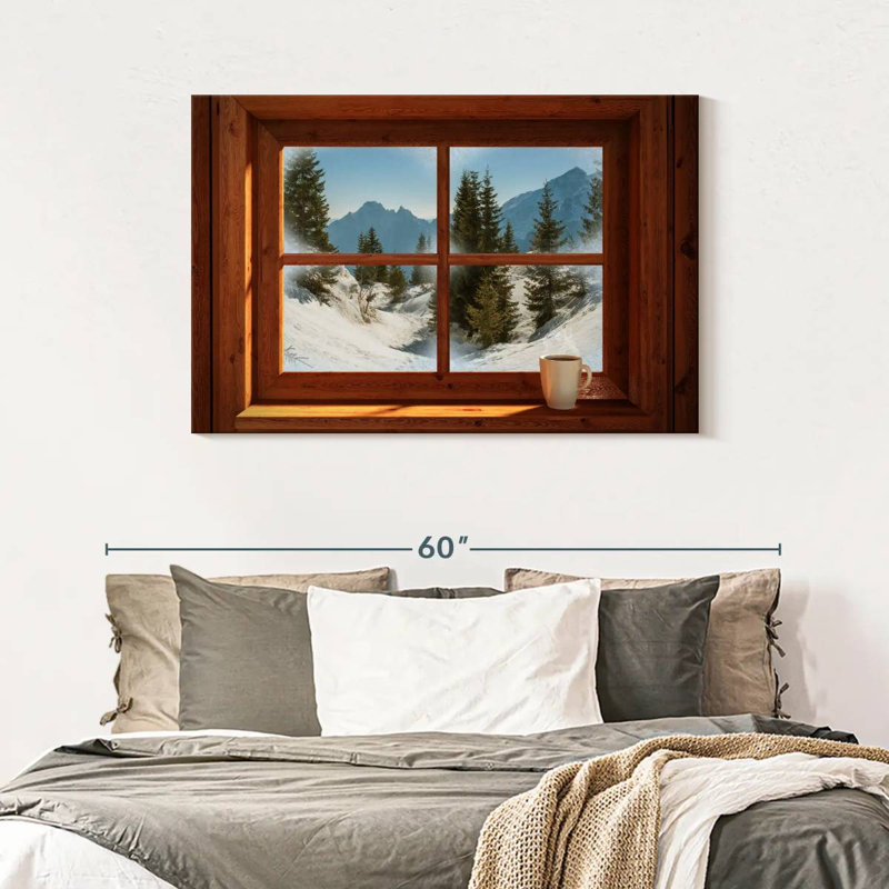 Lilie Winter Window View, 30" H x 45" W