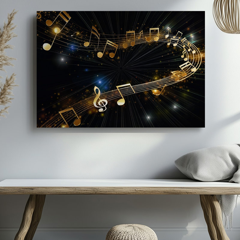 Reproduction d'art sur toile abstraite, H 16 po x l 20 po
