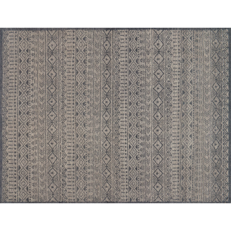 Hansel Wool Geometric Indoor Rug, Rectangle 5'6" x 8'6"