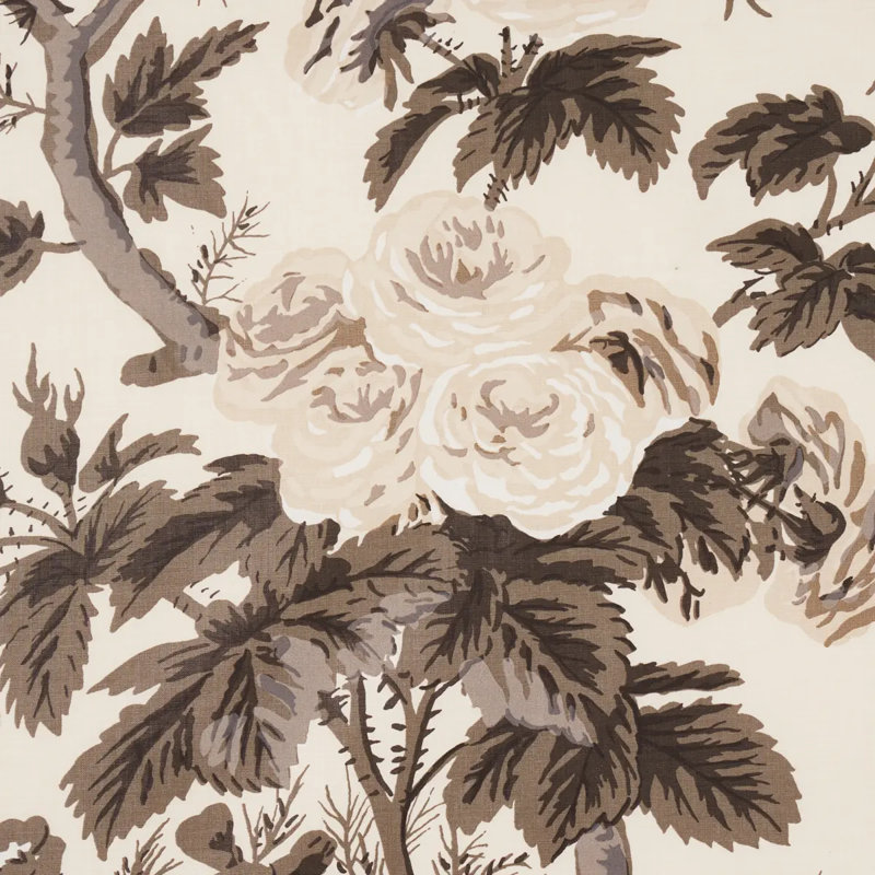 Tissu Pyne Hollyhock, Anthracite