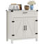 Buffet moderne avec rangement, armoire buffet avec 2 portes de grange et tiroir