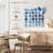 Blue Quatrefoil I-109359059