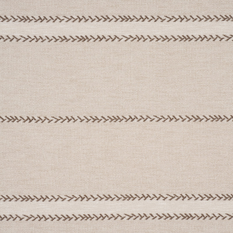 Plains Stripe Casement Fabric, Tan