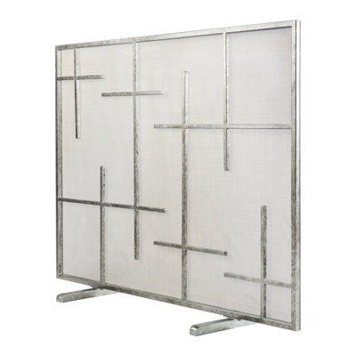 Boston 1 Panel Steel Fireplace Screen