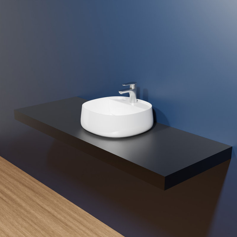 Mood 17.7'' L Bathroom Sink, Glossy White