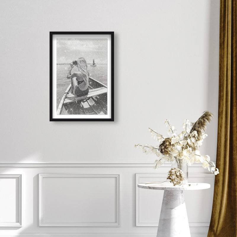 Frame Of Solitude Print by Oliver Gal, 31.5"H x 21.5"W, Black Shadowbox