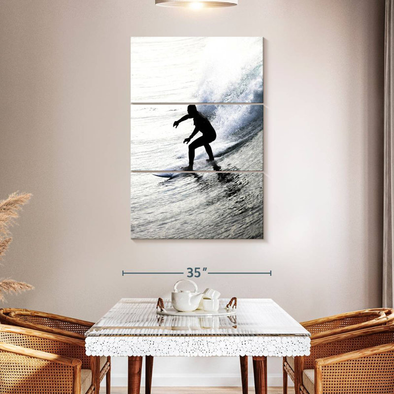 Surfeur de l'ombre, H 32 po x l 20 po
