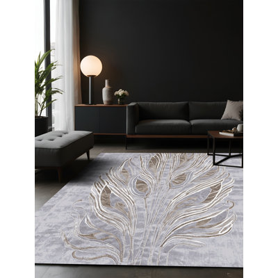 Tapis blanc soyeux et moelleux