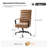 Martha Modern Industrial Simple Assemble Faux Leather Swivel Tilting Office Chair with High Back-1358269216
