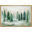 «Woodland Forest Landscape» IDÉE4WALL, reproduction d'art sur toile encadrée, décor de chambre de bébé, vert pastel, pin-91481621-91481618