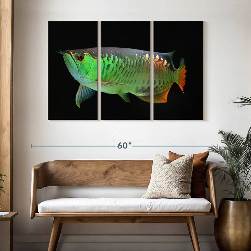 Arowana Fish, 32" H x 50" W