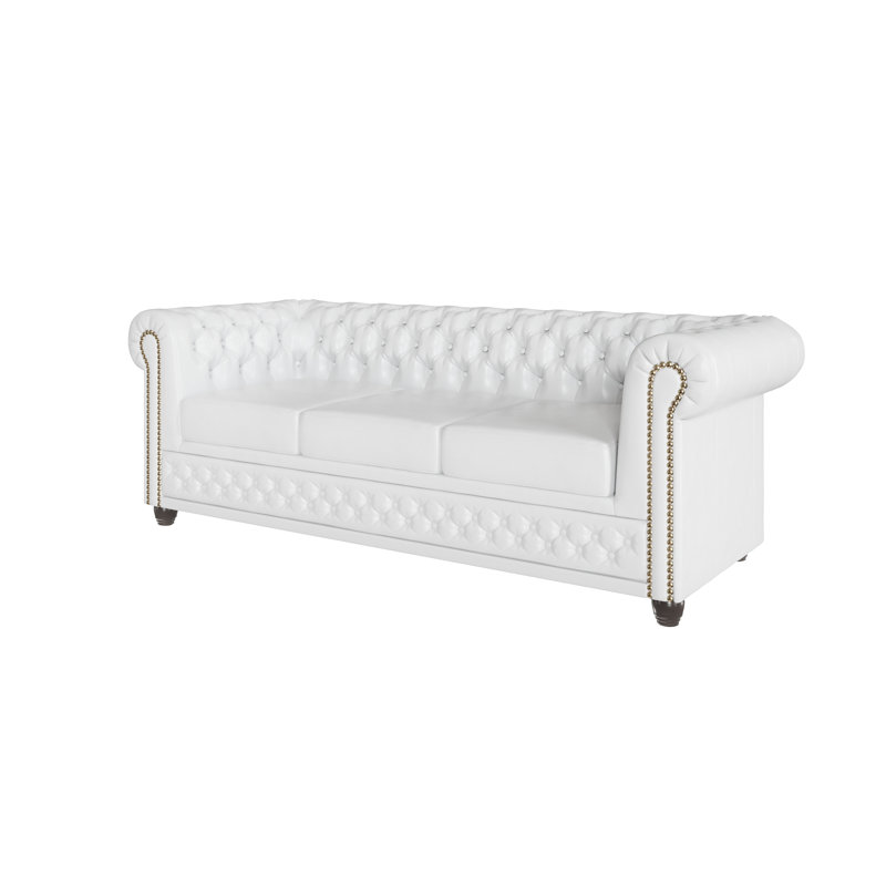 Chesterfield  Sofa Set 3+2+1, White