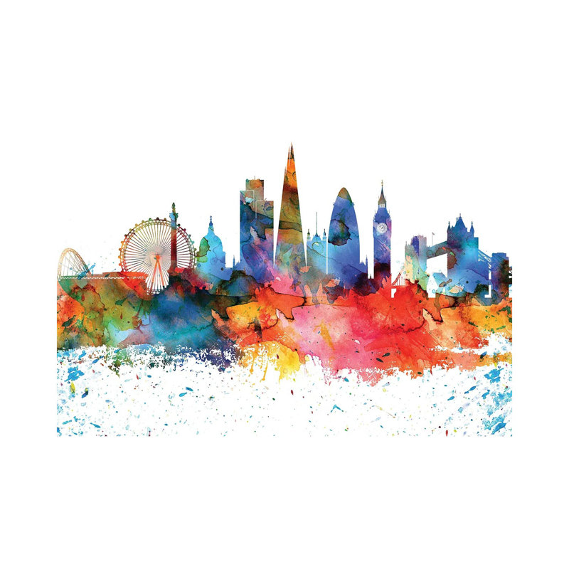 London Skyline - Wrapped Canvas Painting, 152.5 cm H x 101.5 cm W