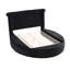 Lit arrondi Oona en velours capitonné avec rangement-174937309-174937311
