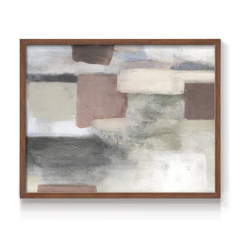 Pastel vif - reproduction encadrée - réversible, Noyer, H 16 po x l 20 po